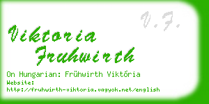 viktoria fruhwirth business card