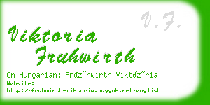 viktoria fruhwirth business card